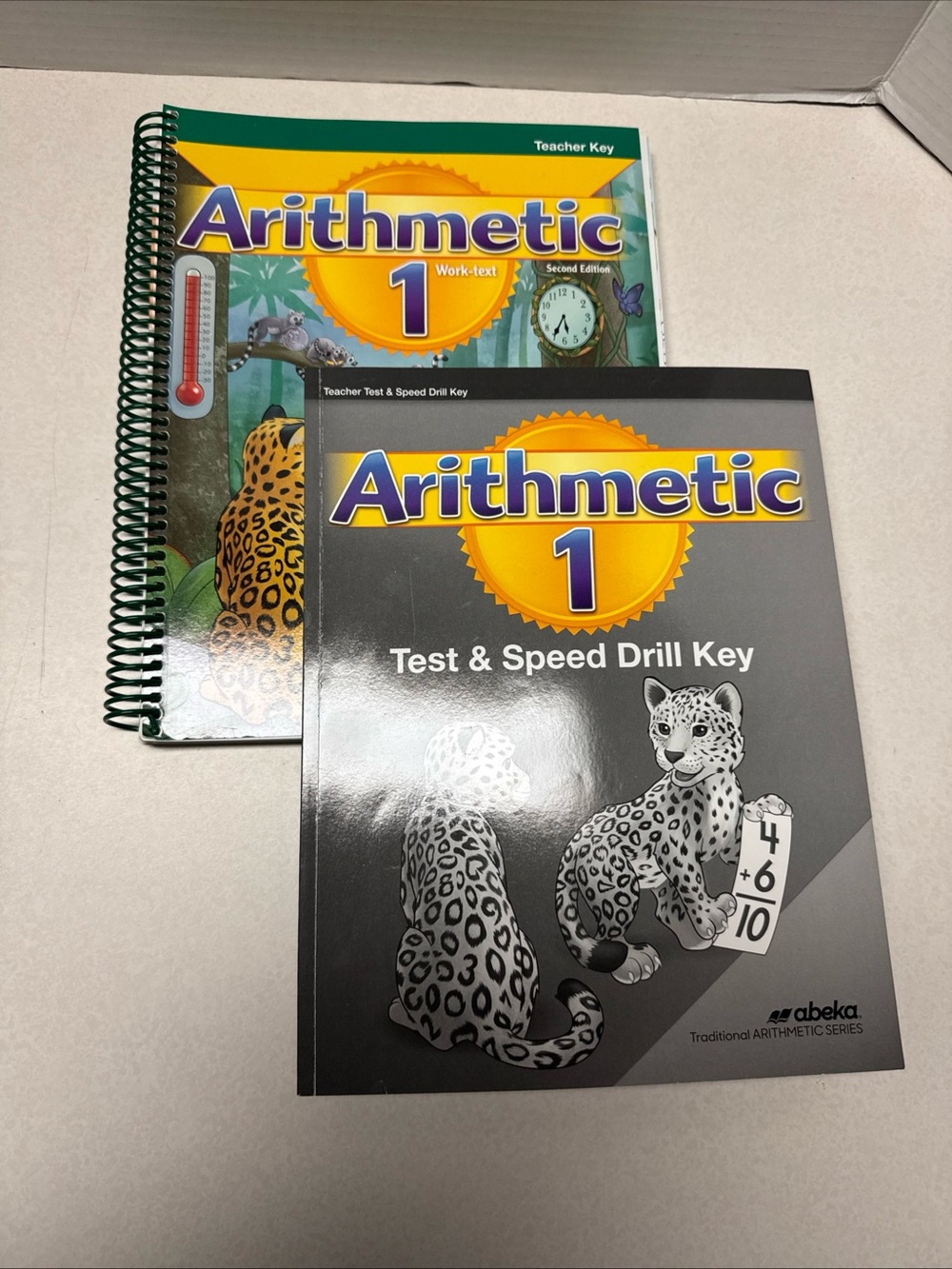 Abeka 1st Grade Arithmetic Teacher Key & Test & Speed Drill Key - Second Edition